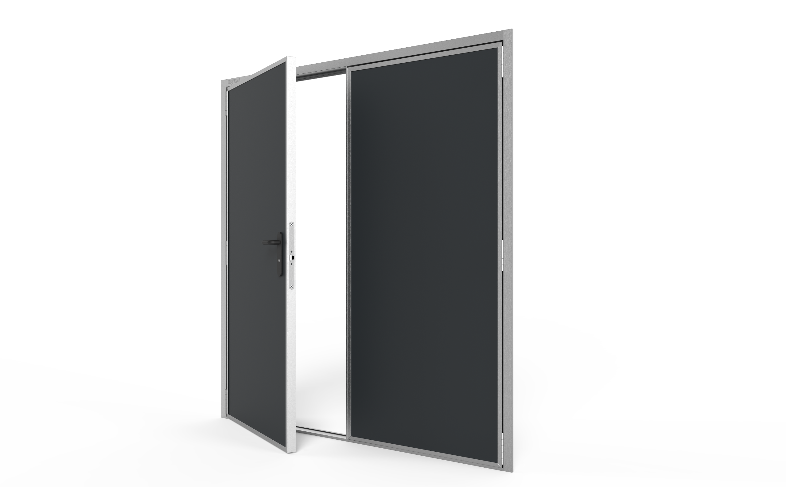 Inoxdoors - Dobbel svingdør - Ytterdør i sandwichpanel