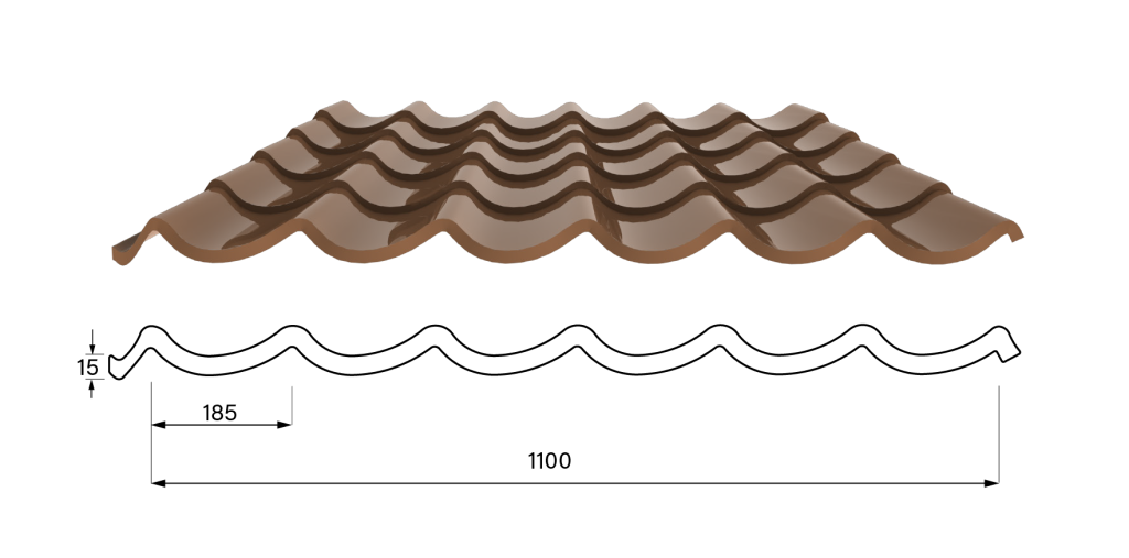 Roof tile 1100