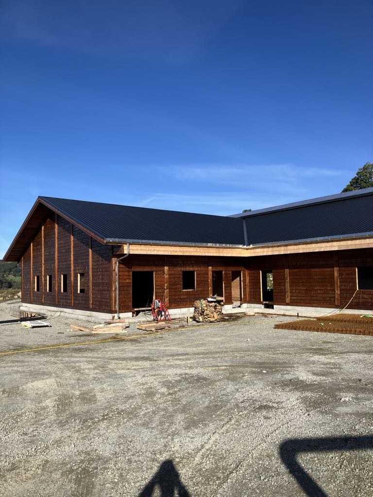 Stålplater og lysmøne i kombinasjon med laftbygg - Image 1